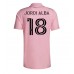 Günstige Inter Miami Jordi Alba #18 Heim Fussballtrikot 2023-24 Kurzarm